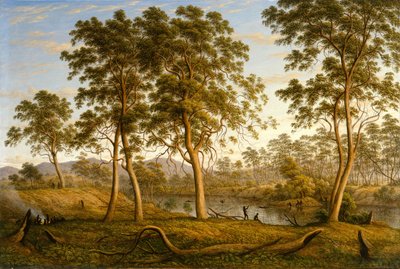 Natives on the Ouse River, Van Diemen